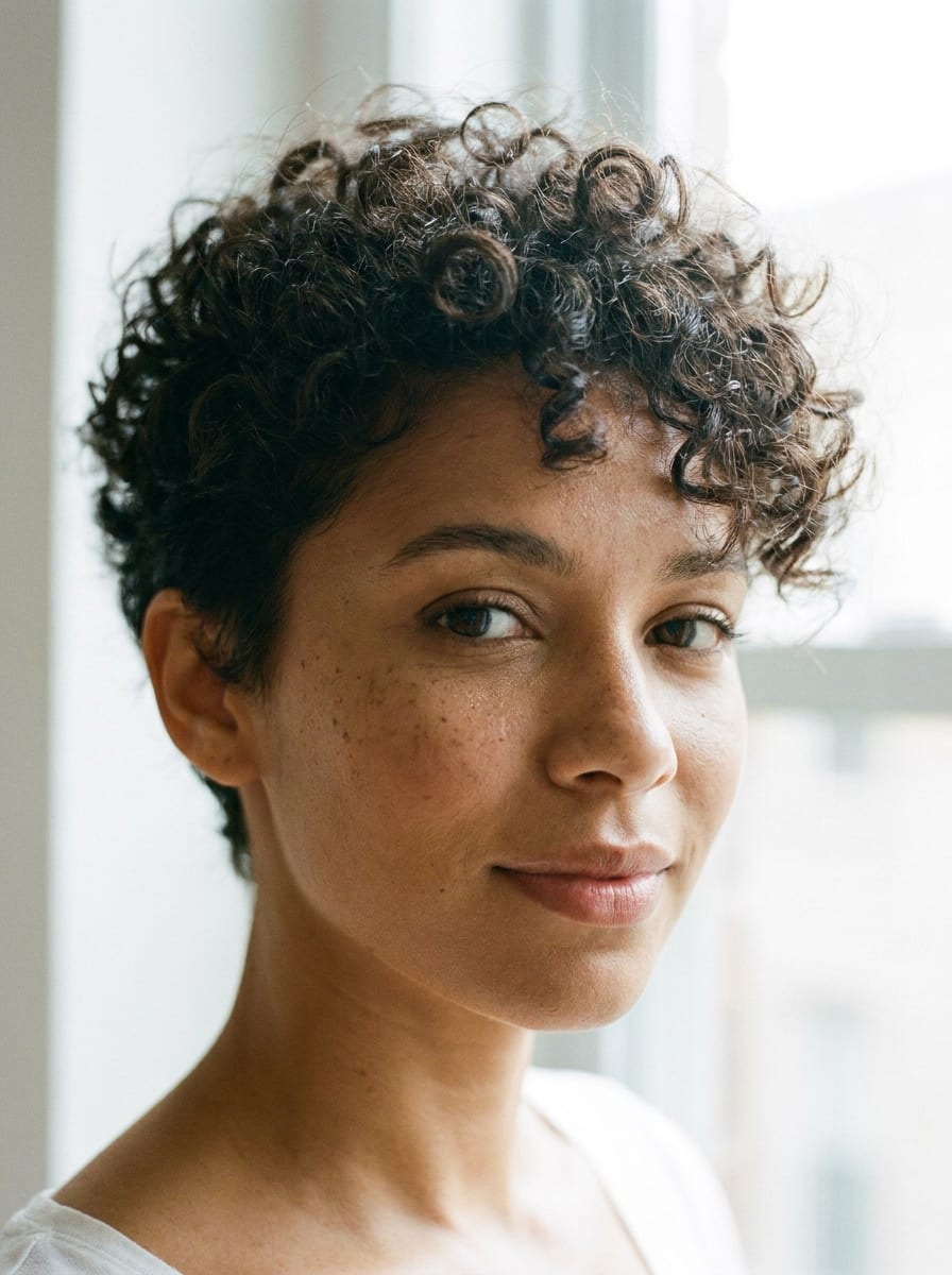 Curly Pixie Cut - Pixie Cut für Frauen